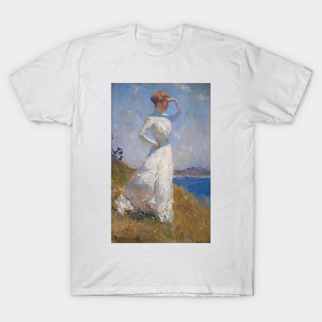 Sunlight Oil Painting by Frank Benson T-Shirt by podartist